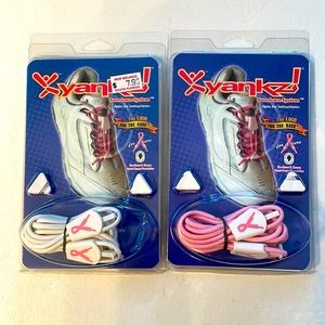 YANKZ Elastic shoelaces 2 NWT for athletic-wear/kids/anyone